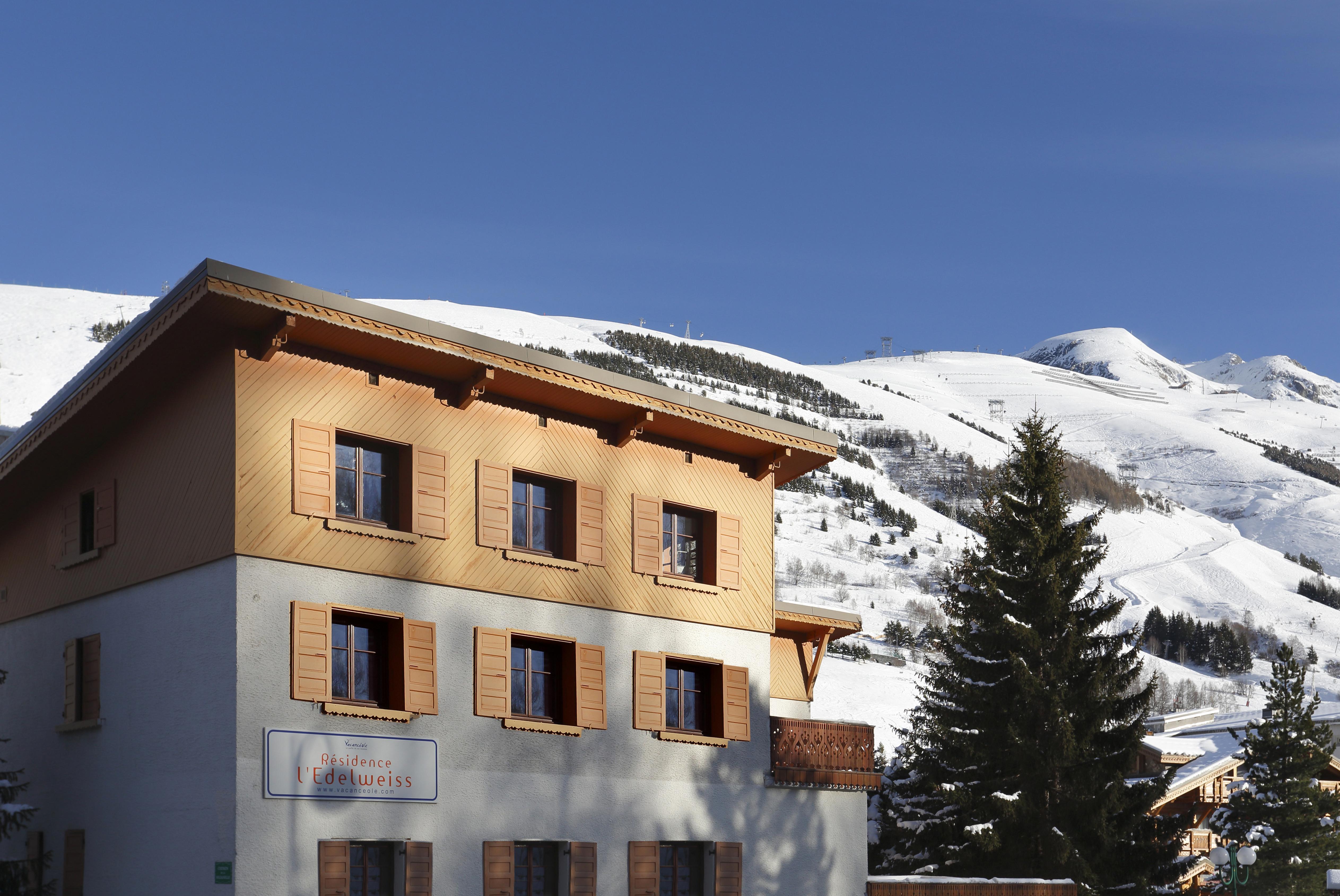 Vacanceole - Residence L'Edelweiss Лес дьо Алпс Екстериор снимка